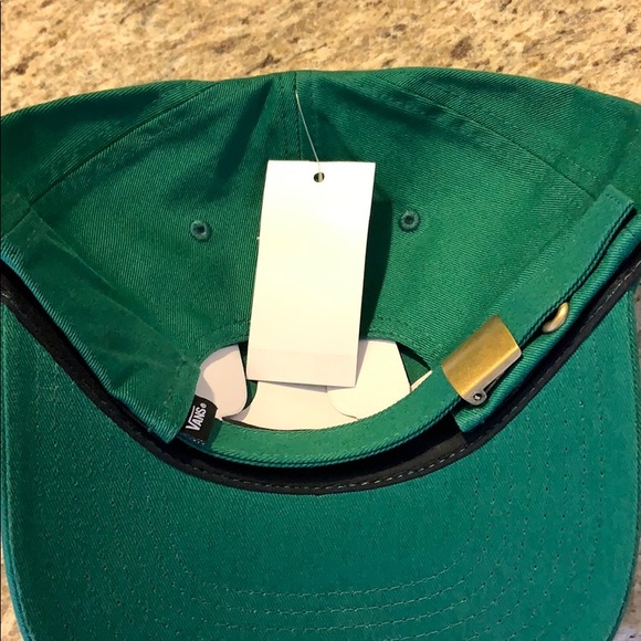 NEW Vans Dark Green Baseball Cap Hat Curved Bill - Picture 6 of 6